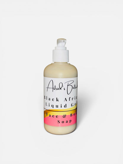 Black African Liquid Gold Soap