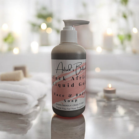 Black African Liquid Gold Soap