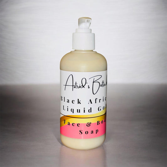 Black African Liquid Gold Soap